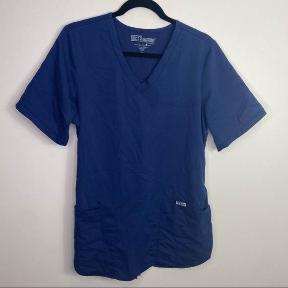 Grey’s Anatomy women’s short sleeve blue scrubs size medium - Picture 1 of 5